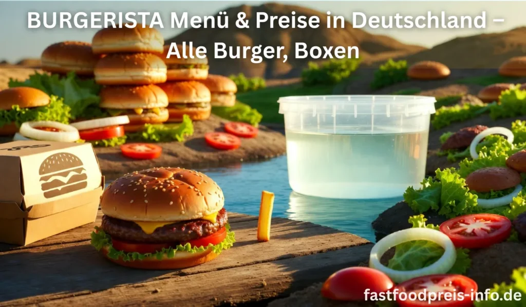 Burgerista menü preis Deutschland