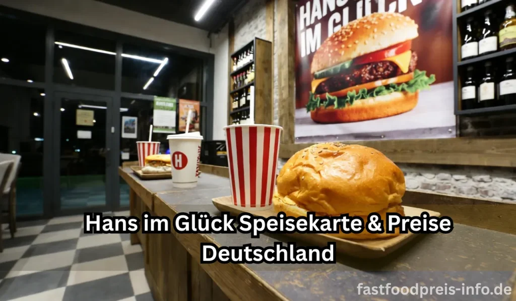 Hans im Glück deutschland menü preise