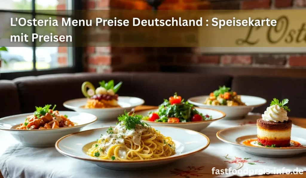 L'Osteria menü preise deutschland