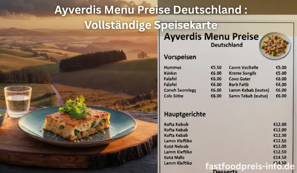 deutschland Ayverdis menü mit preise