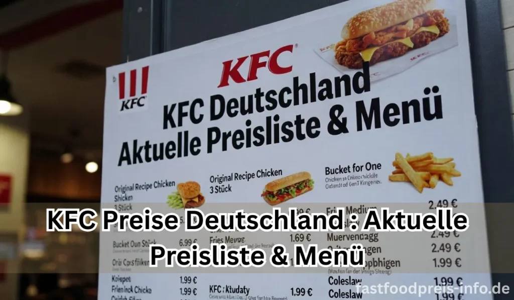 kfc preise deutschland